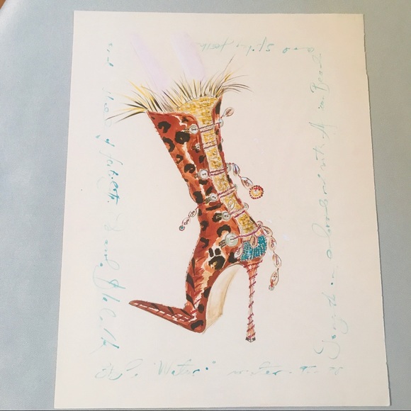 Manolo Blahnik Other - Manolo Blahnik shoe print